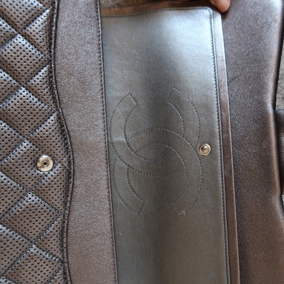 Metallic calfskin Quilted Jumbo Double flap - Picture 9 of 12